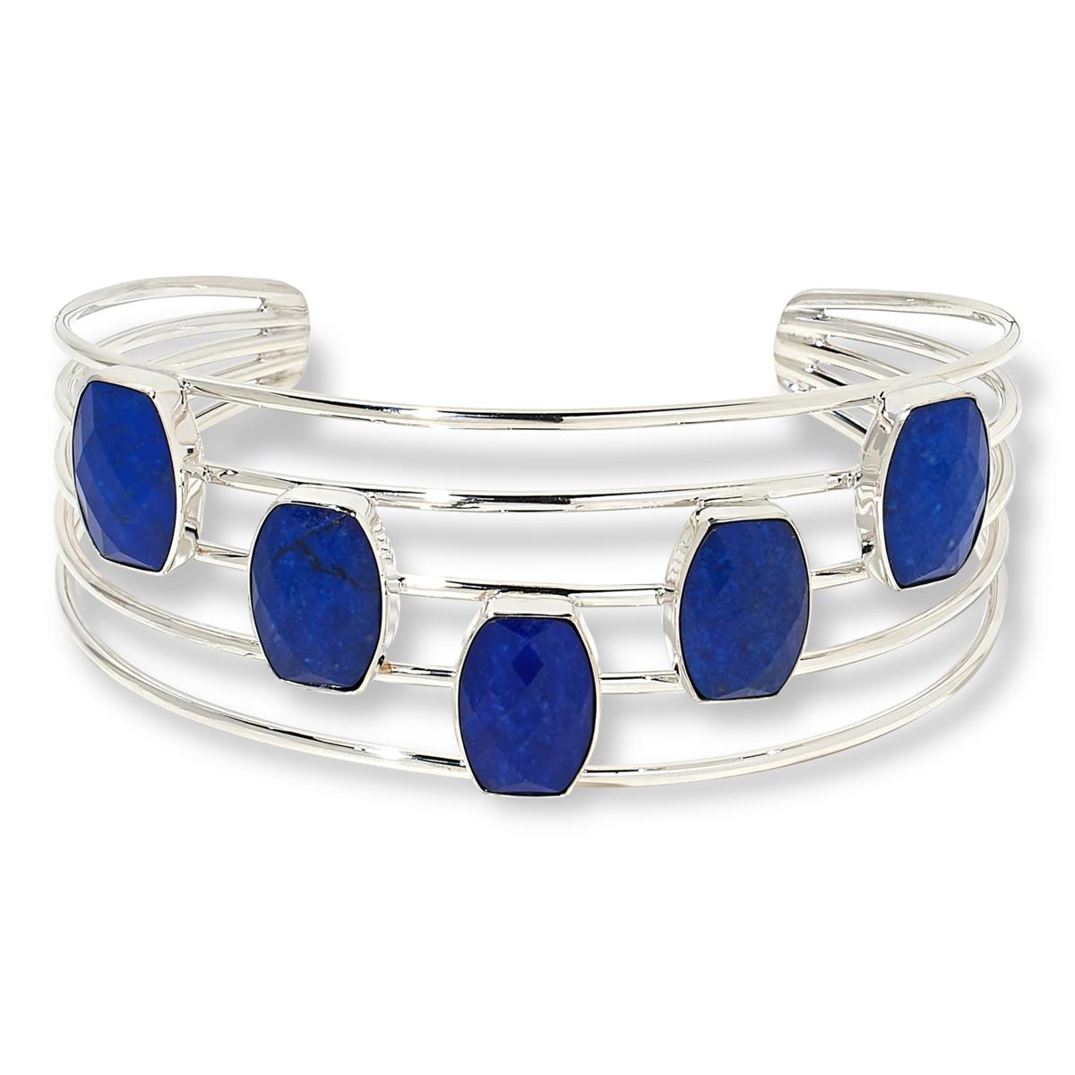 Jay King Lapis Split-Top Sterling Silver Cuff Bracelet