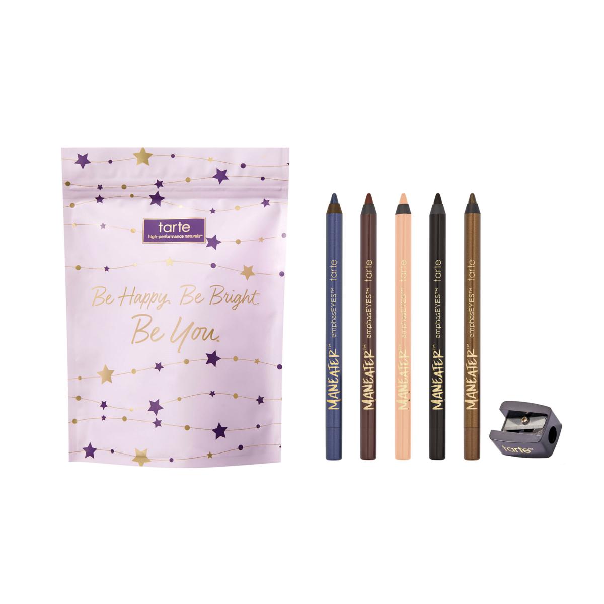 tarte Pretty & Precise 5-pc Maneater Eyeliner Set with Sharpener & Bag