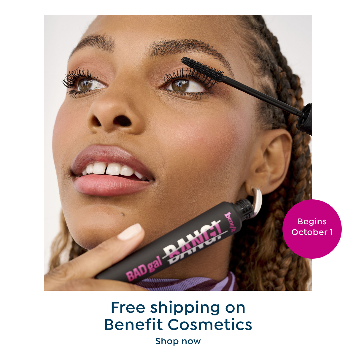 free shipping on benefit cosmetics 