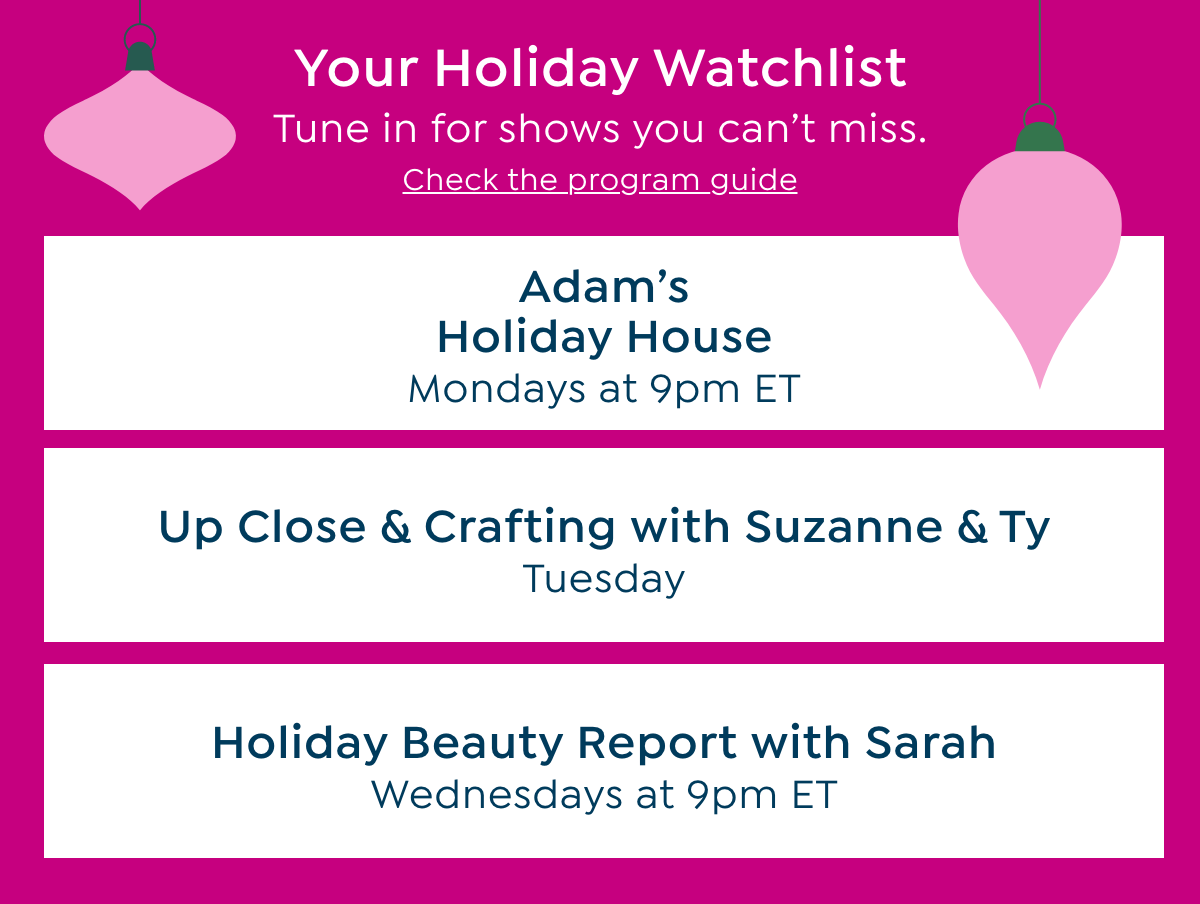 your holiday watchlist 