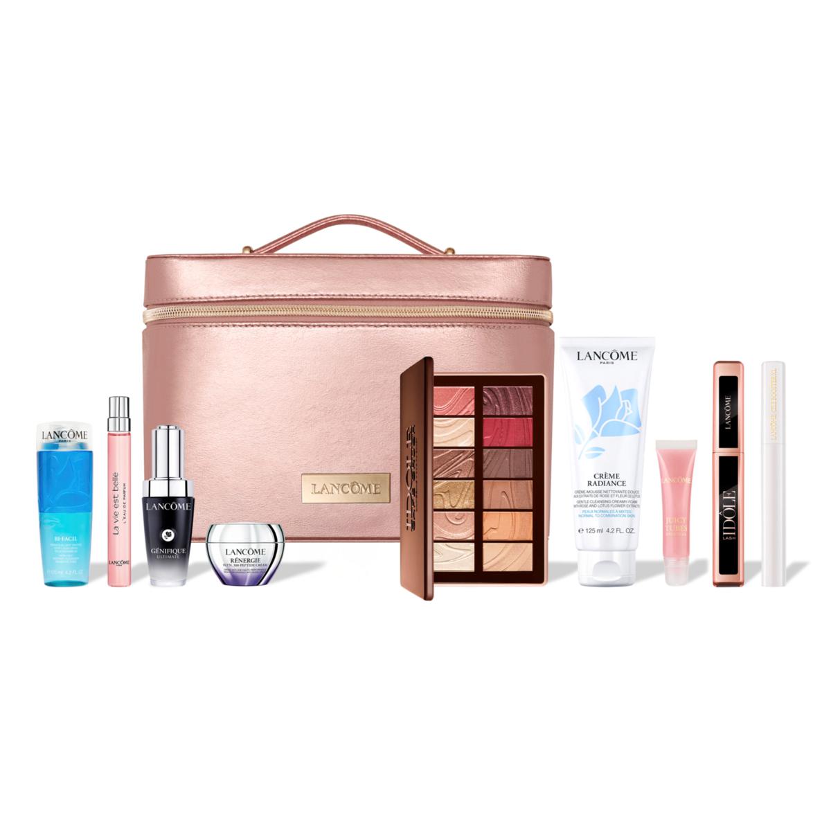 Lancôme 2025 Holiday Beauty Box with Train Case