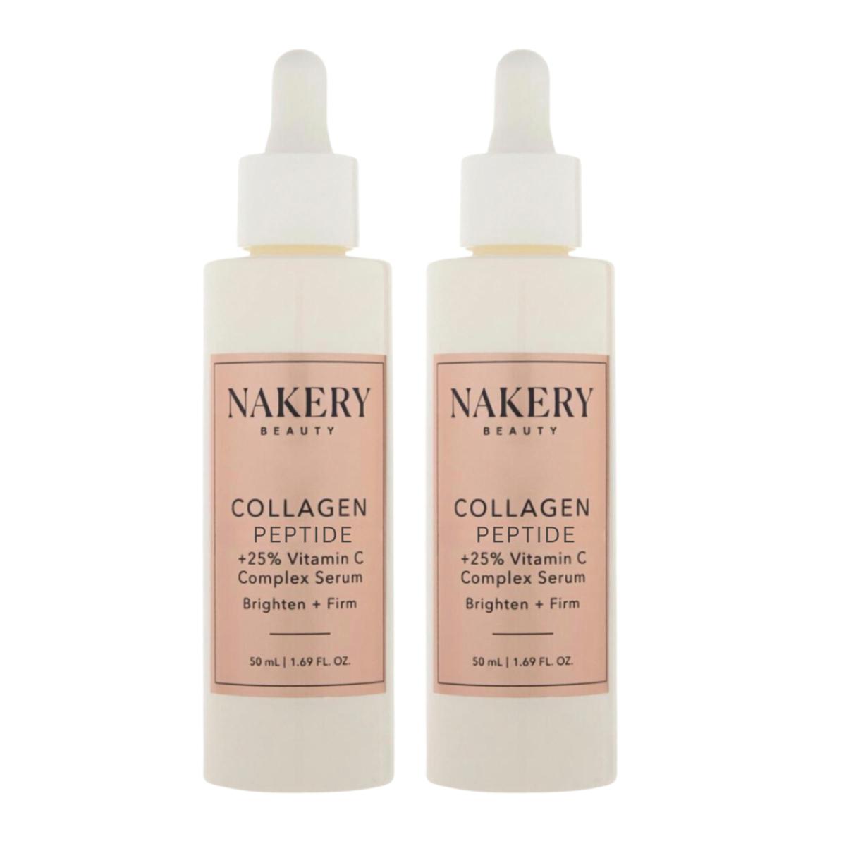 Nakery Beauty 2-pack Collagen Peptide & 25% Vitamin C Complex Serum