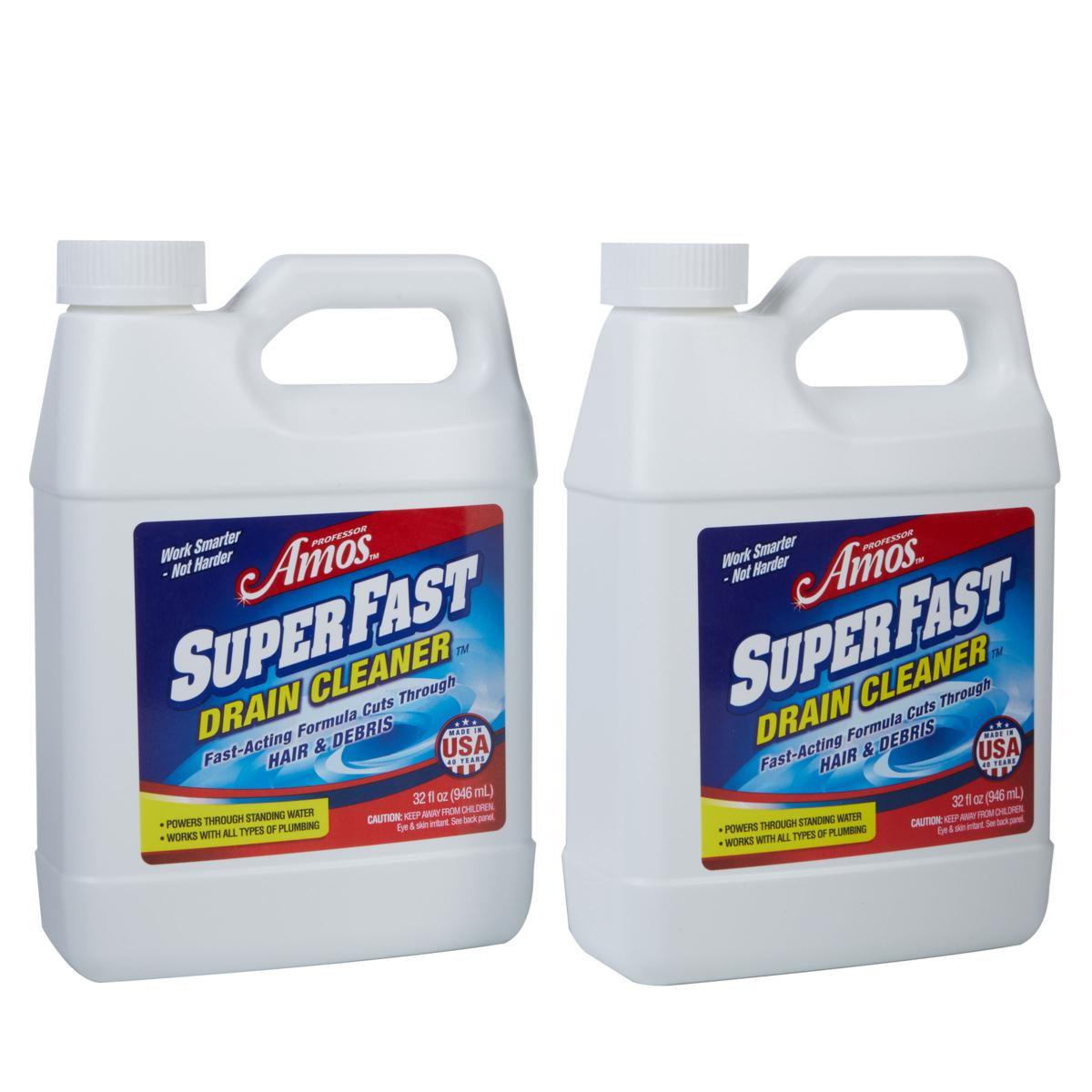 Professor Amos 32oz. SuperFast Liquid Drain Cleaner 2-pack