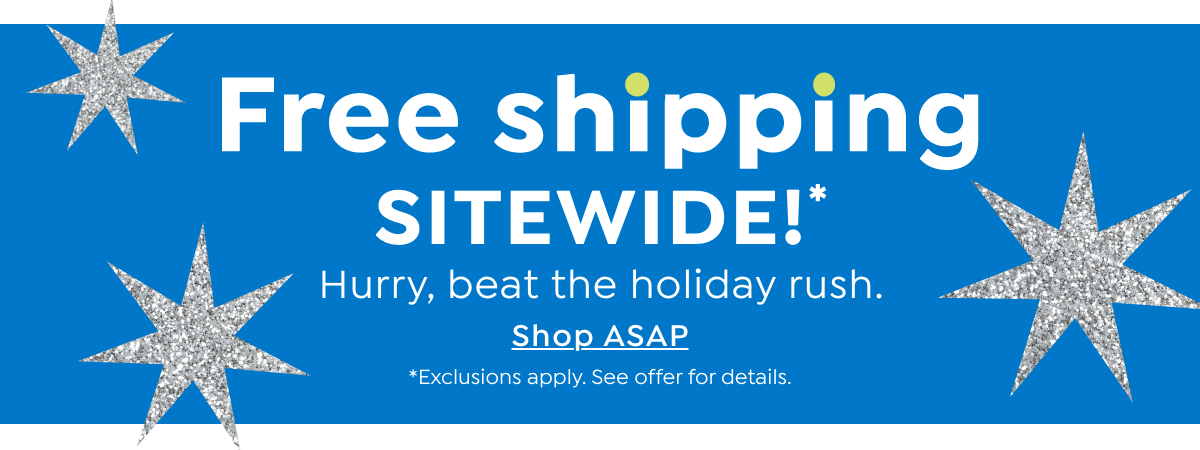 free shipping sitewide 