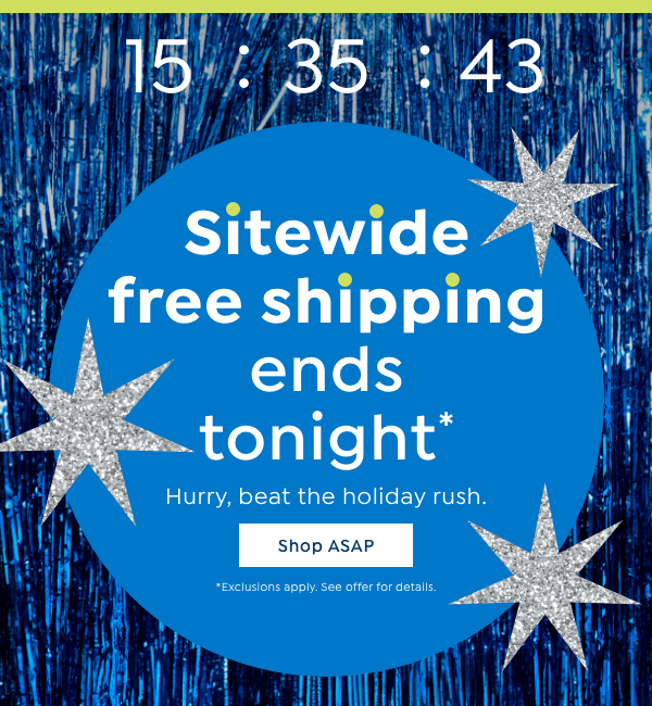 free shipping sitewide