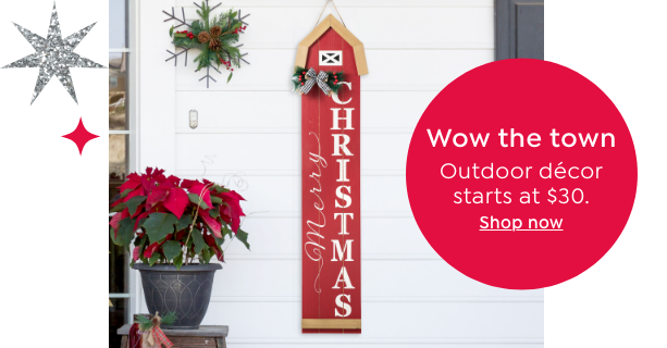 outdoor decor starts at $30