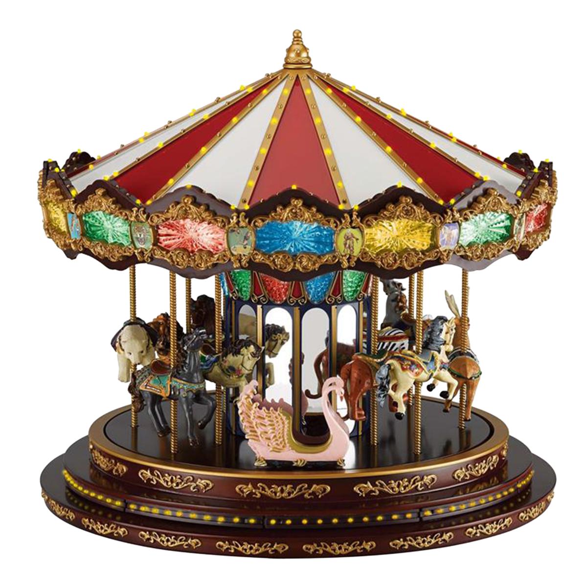 Mr. Christmas Marquee Deluxe Carousel with LED Lights
