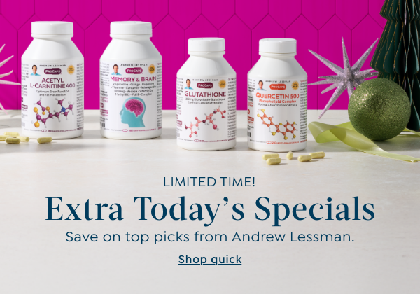 extra today's specials from andrew lessman