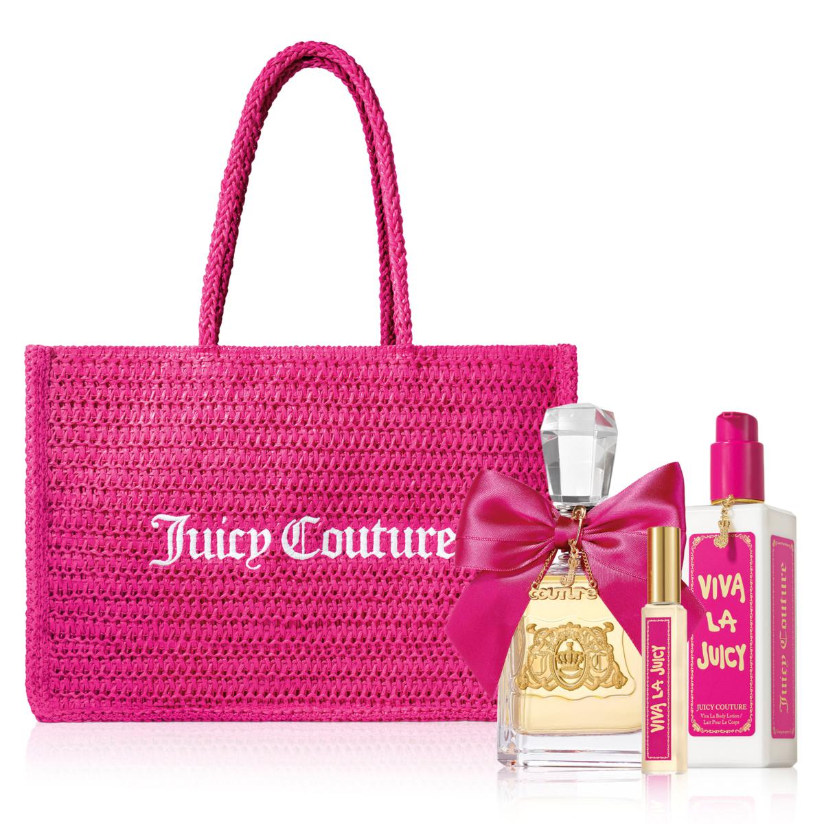 Juicy Couture Viva La Juicy 3-Piece Set with Pink Tote Bag
