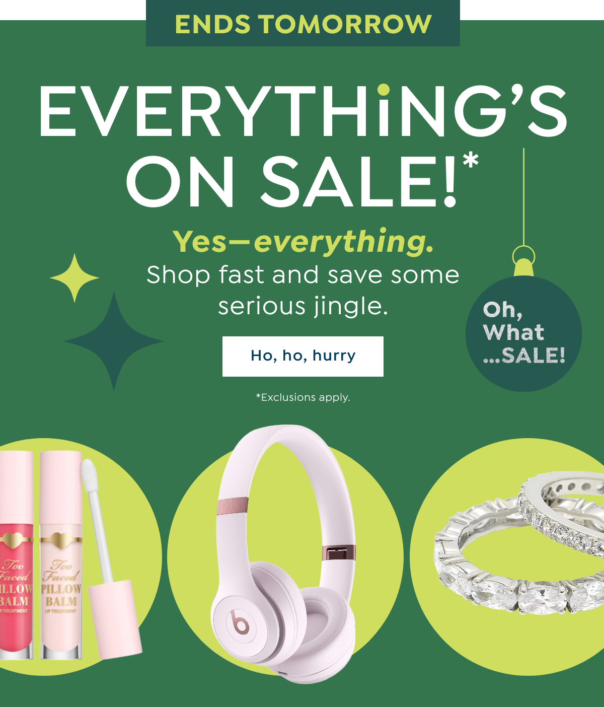 everything's on sale*