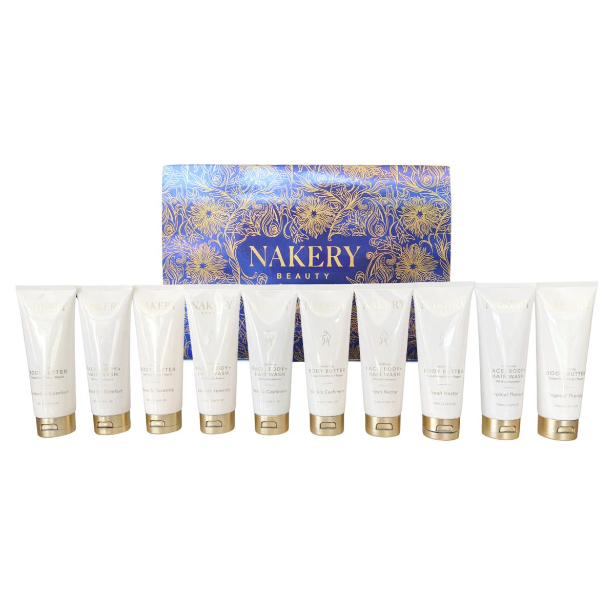 Nakery Beauty 10pc Blockbuster Crepe Smoothing Gift Collection
