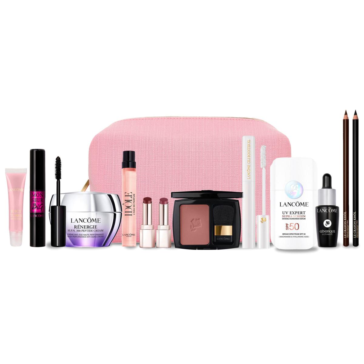 Lancóme 12-Piece 2025 Holiday Beauty Vault with Cosmetic Bag