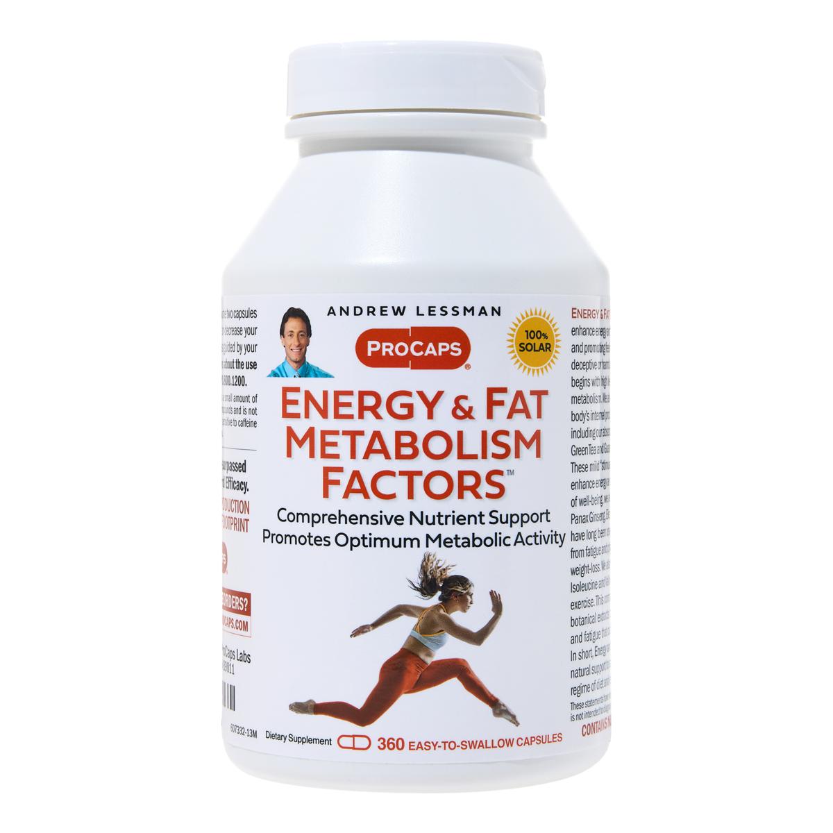 Energy  Fat Metabolism Factors - 360 Capsules