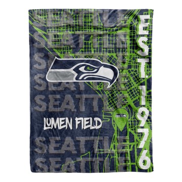 Officially Licensed NFL Logo Brands Home Team Throw - Seahawks