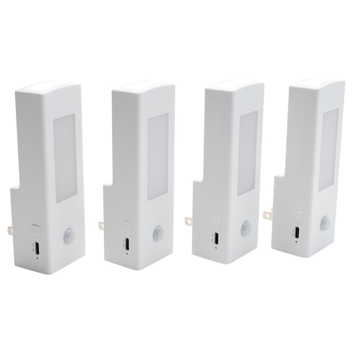 Living Glow 6-in-1 Color-Changing Light with USB Charger 4-pack