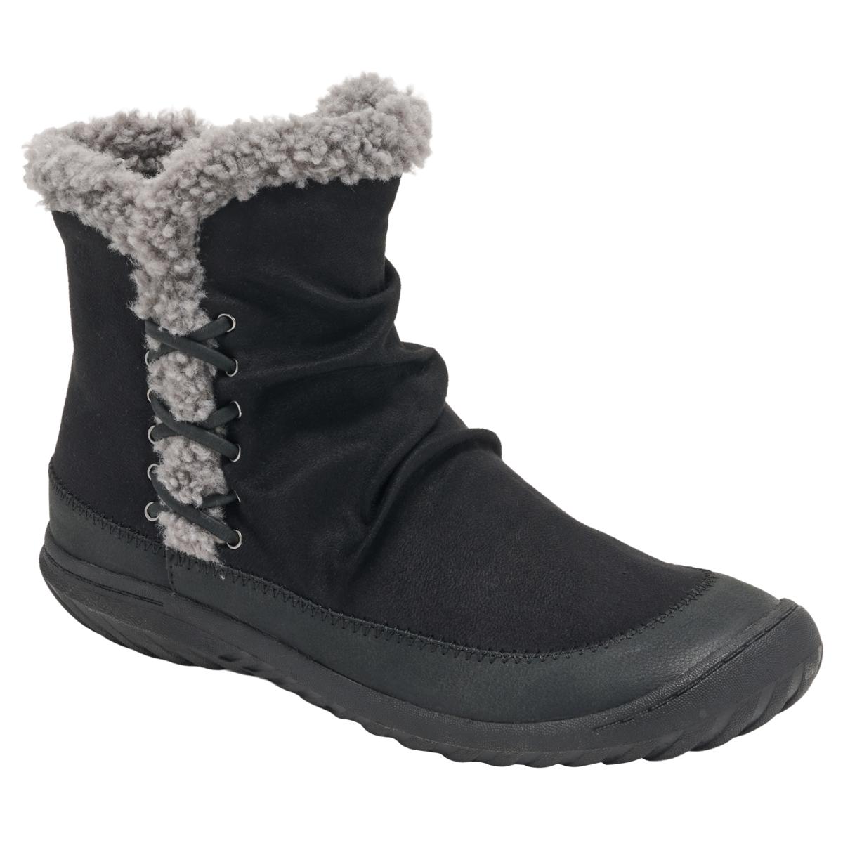 JBU Briar Ankle Boot with Faux Shearling Fur Detail