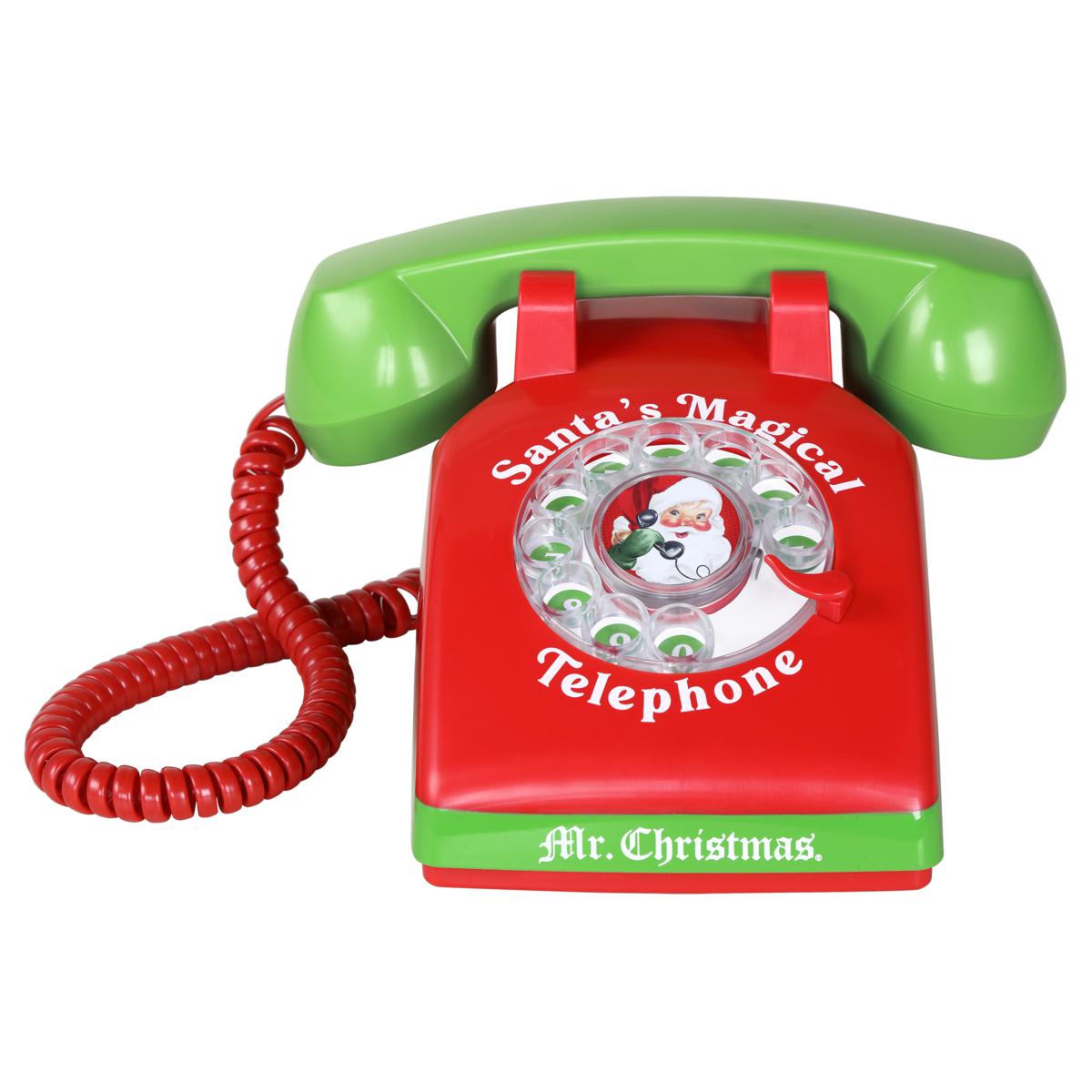 Mr. Christmas Magical Santa Phone with Included 60 Minute Talk Time