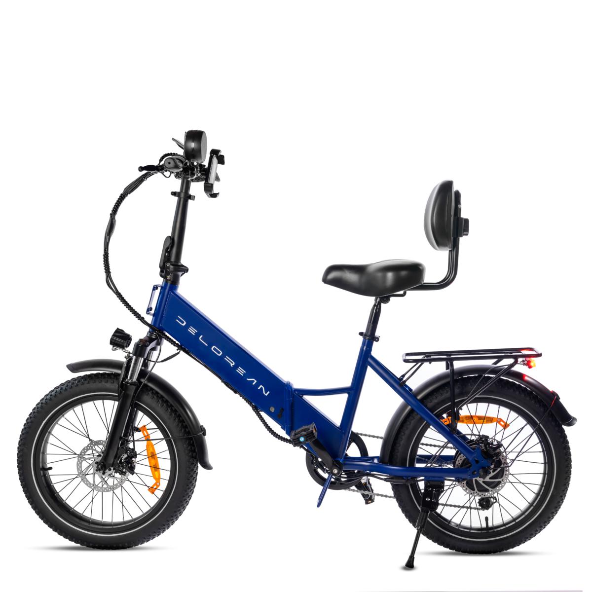 DeLorean Folding 500W E-Bike with Self-Repairing Tires and More