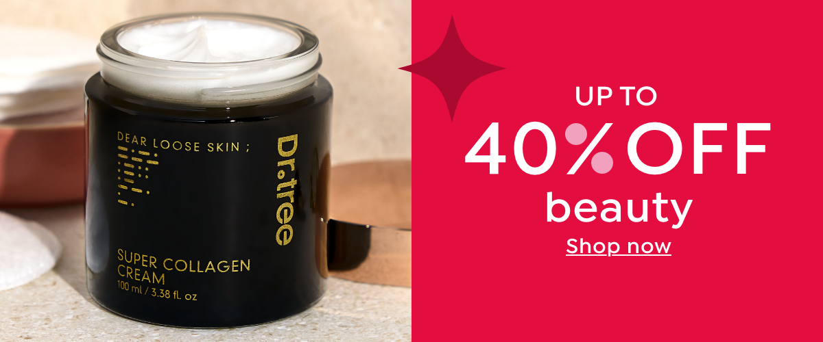 up to 40% off beauty