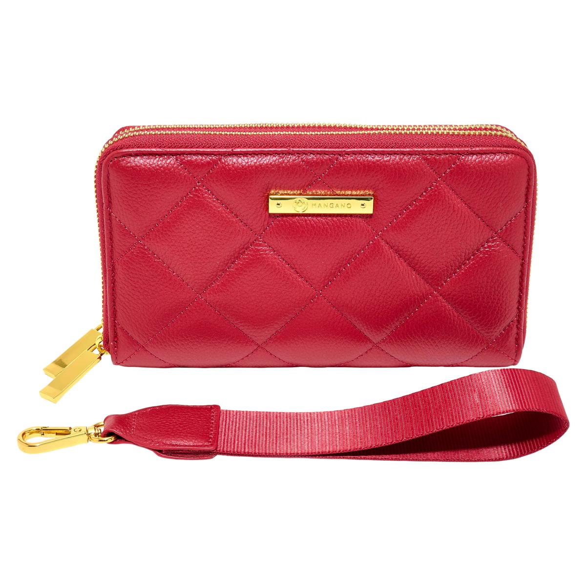 Joy Luxe Leather Best Gift Ever Double Wallet With Wrist Strap