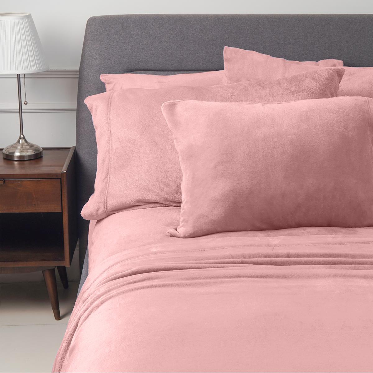 Warm & Cozy 6-piece Plush Sheet Set with Extra Pillowcases