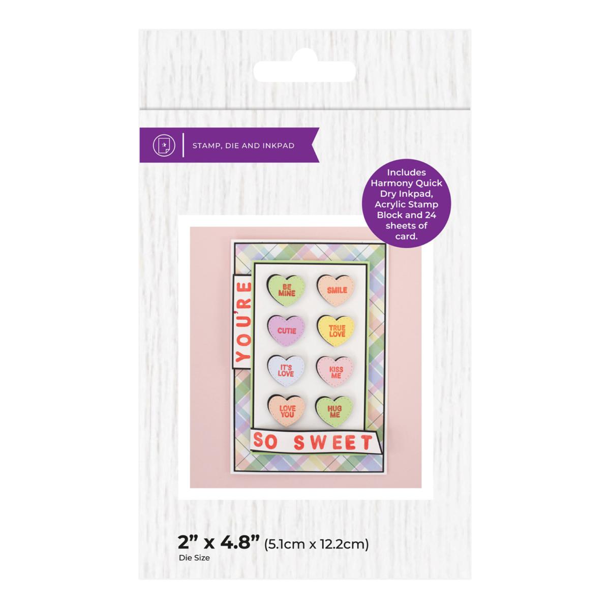 Crafter's Companion Love Heart Stamp and Die Kit