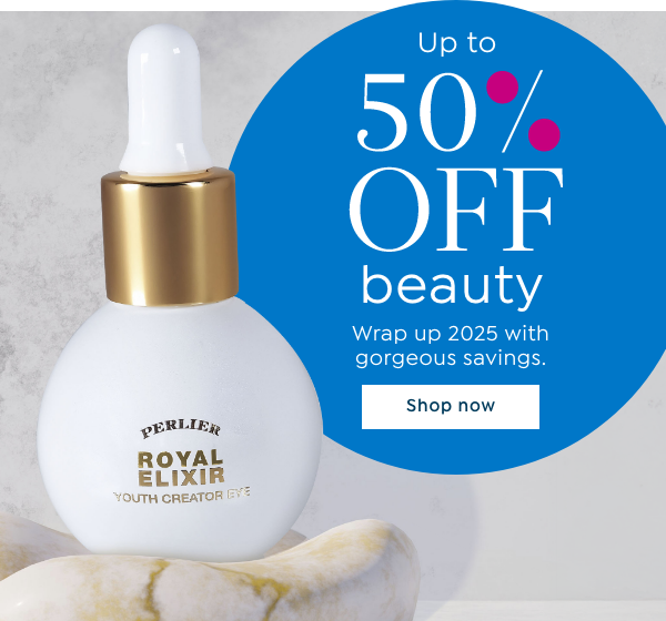 up to 50% off beauty