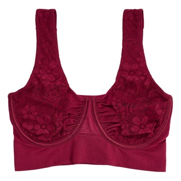 Rhonda Shear Seamless Underwire Bra with Lace Sling