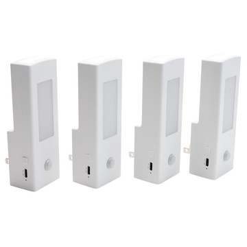 Living Glow 6-in-1 Color-Changing Light with USB Charger 4-pack