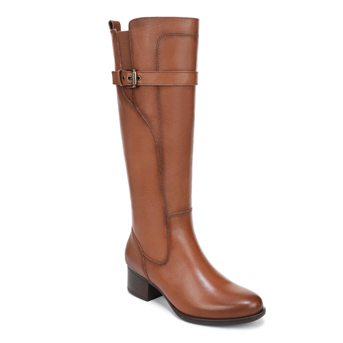 Naturalizer Kenna Leather or Suede Tall Riding Boot - Extra Wide Calf