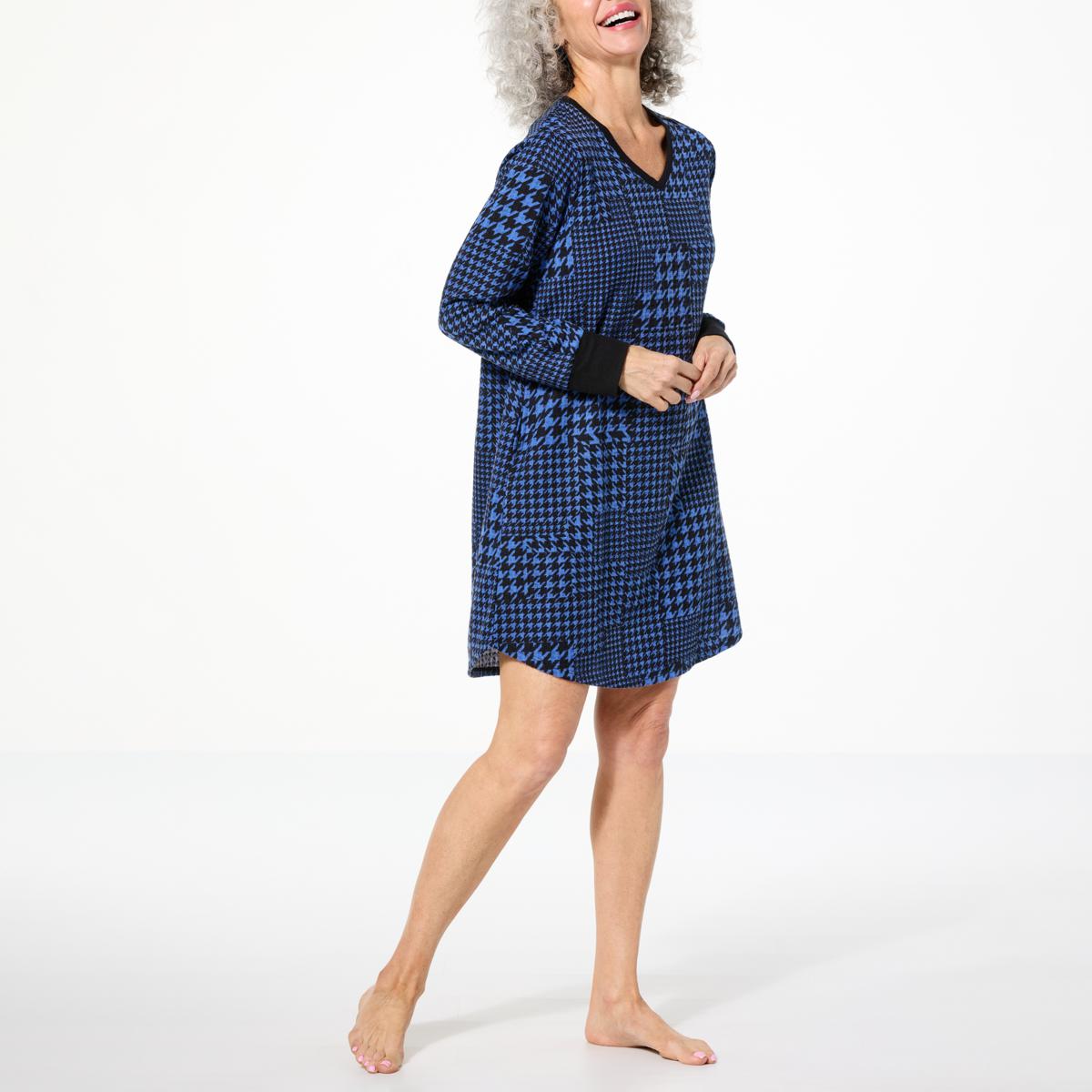 Comfort Code Ribbed Detail Waffle Knit Sleepshirt