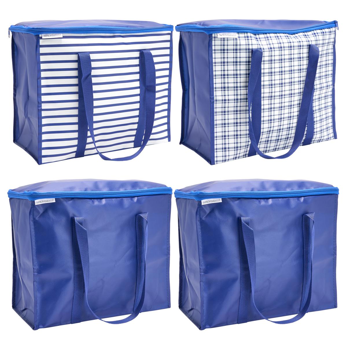 Improvements 7-Gallon Zippered Totes Set of 4
