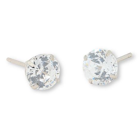 Radiance by Absolute™ 10K Gold 1ctw 100-Facet Round Stud Earrings