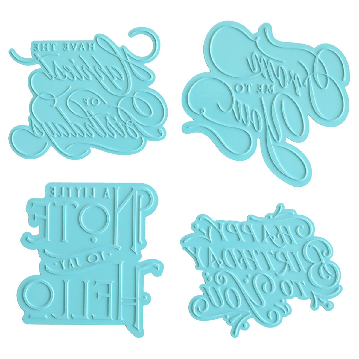 Anna Griffin® Gilded Sentiment Birthday/Friends Hot Foil Plates 4-pack