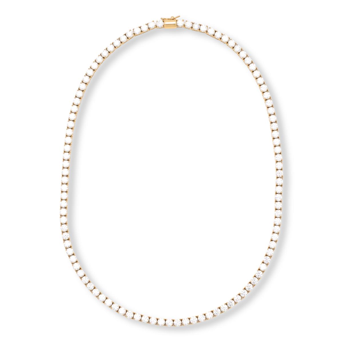 Radiance by Absolute™ 18" 4mm Round Magnetic Clasp Tennis Necklace