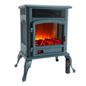 Warm Living Infrared Deluxe Stove with Real Flame Sound