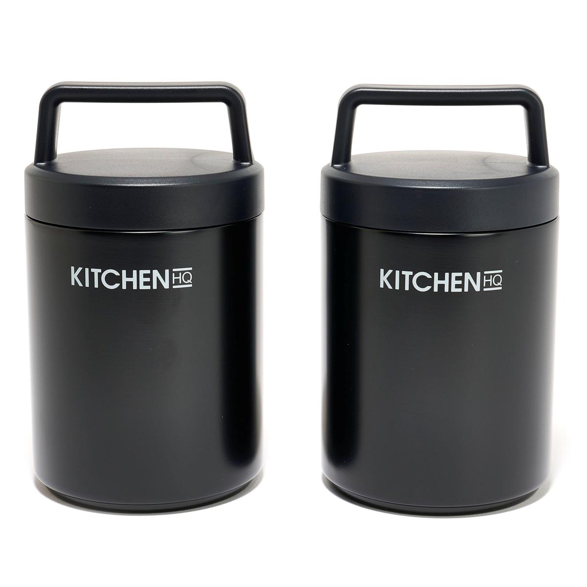 Kitchen HQ 2-pack 16 oz. Insulated Stainless Steel Containers
