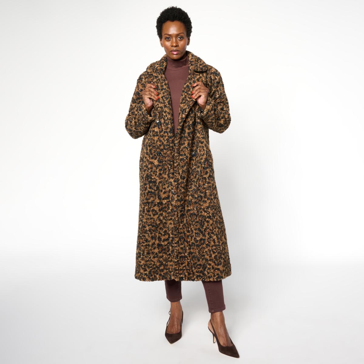 G by Giuliana Black Label Knit Teddy Luxe Coat