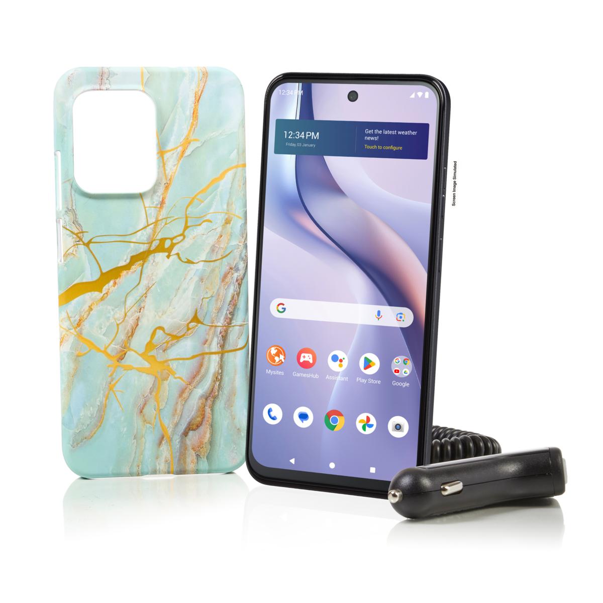 Tracfone BLU View Speed Ultra 5G w/1500 Talk/Text/Data and Accessories