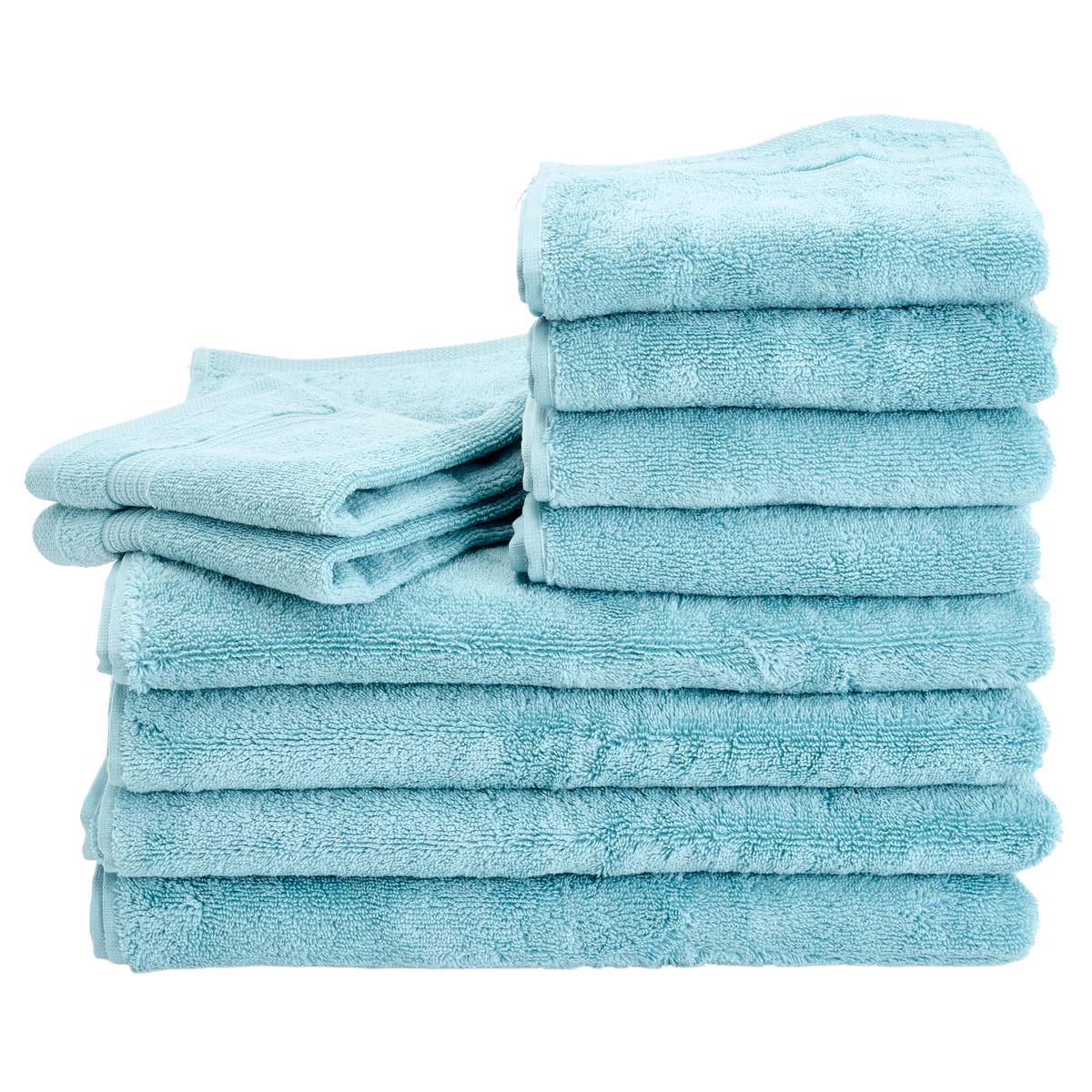 Concierge Collection 100% Turkish Cotton Quick-Dry 10pc Towel Set