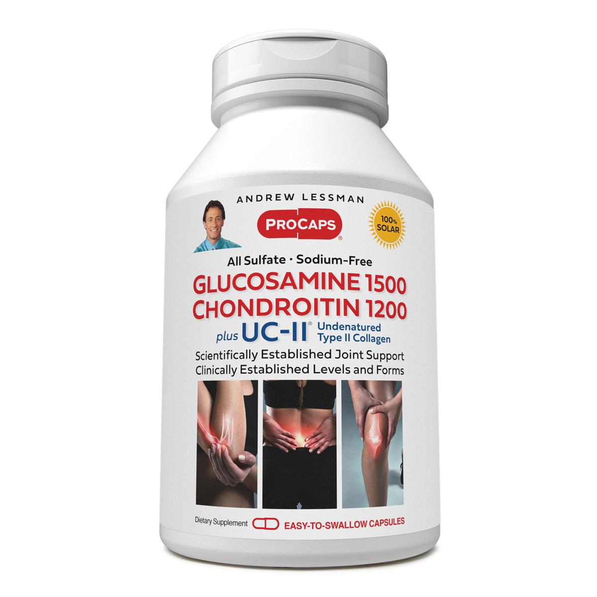 Glucosamine and Chondroitin with UC-II - 1200 Capsules