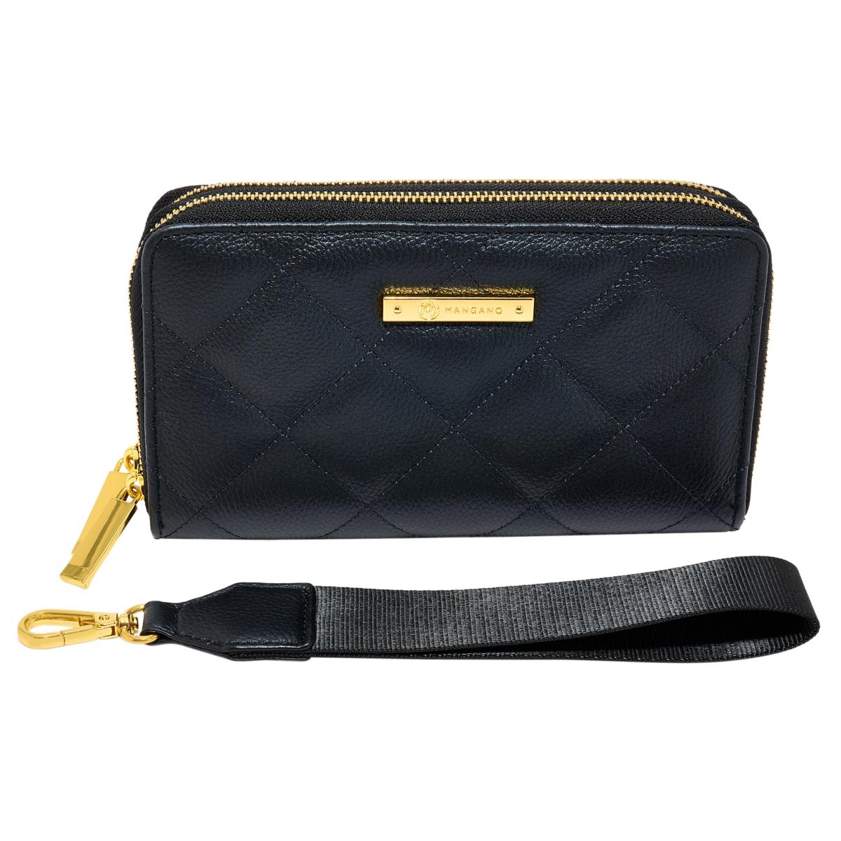 Joy Luxe Leather Best Gift Ever Double Wallet With Wrist Strap