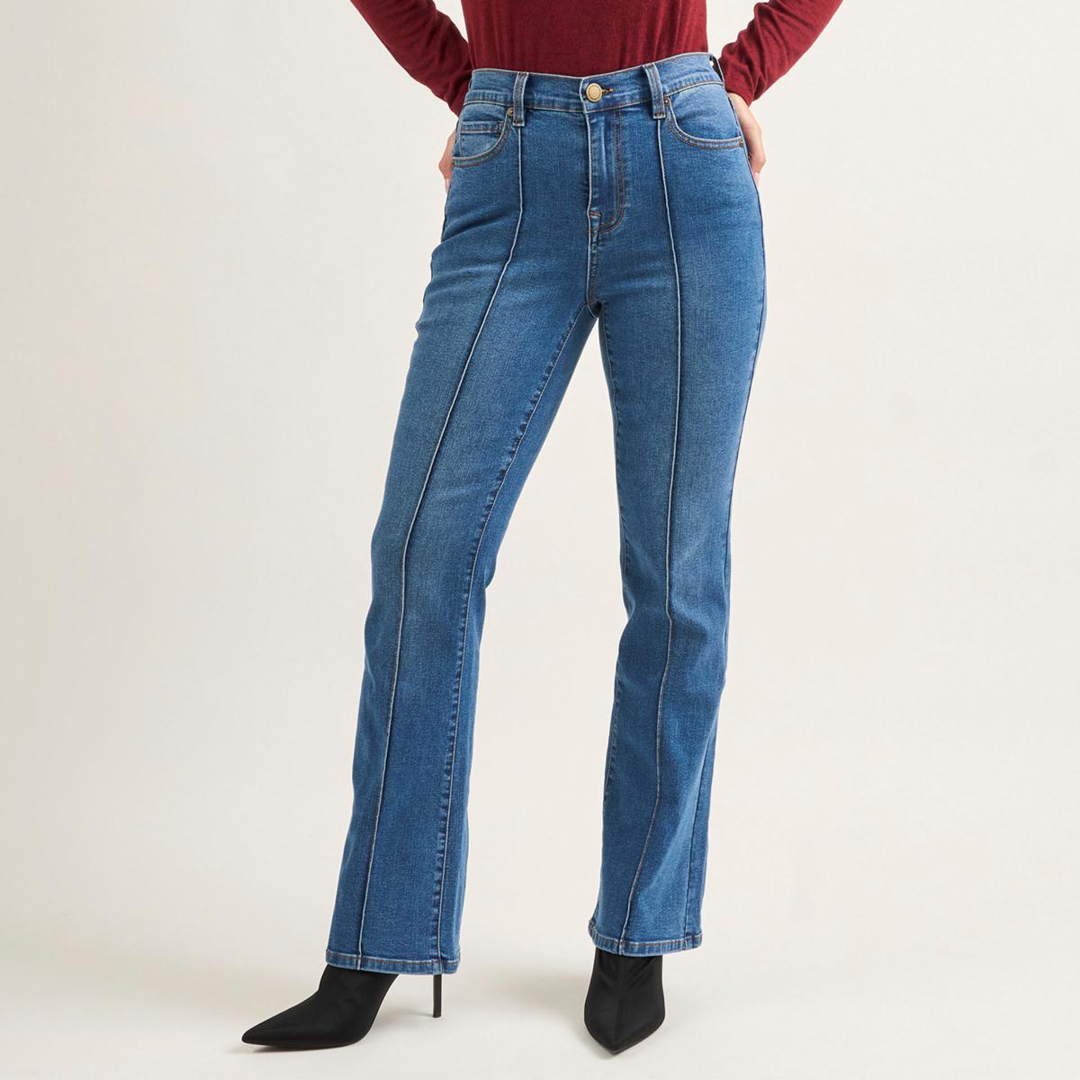 DG2 by Diane Gilman New Classic Stretch Pintuck Bootcut Jean