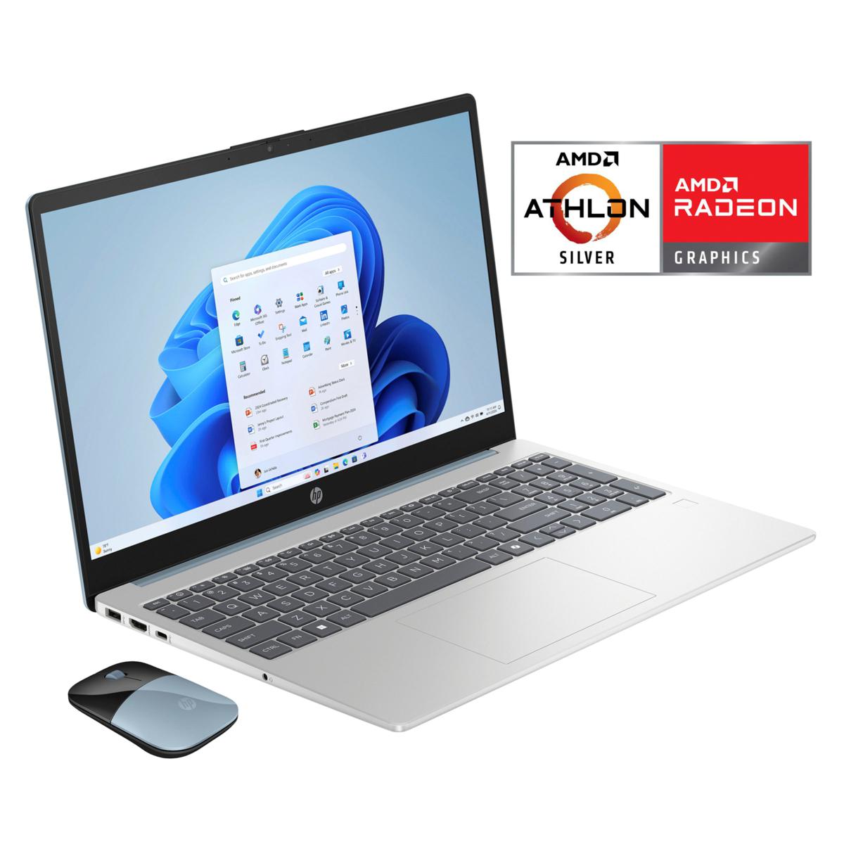 HP 15.6" Touch AMD 4GB RAM 128GB Laptop with MS 365 & SmartFriend