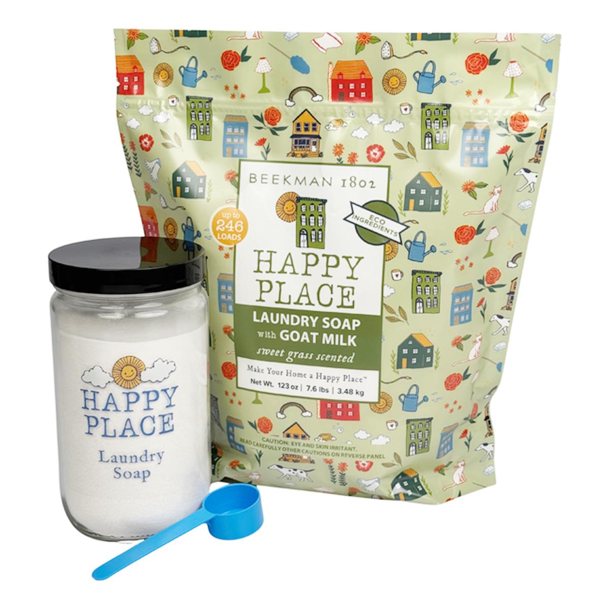 Beekman 1802 246-Load Goat Milk Laundry Soap with Glass Jar