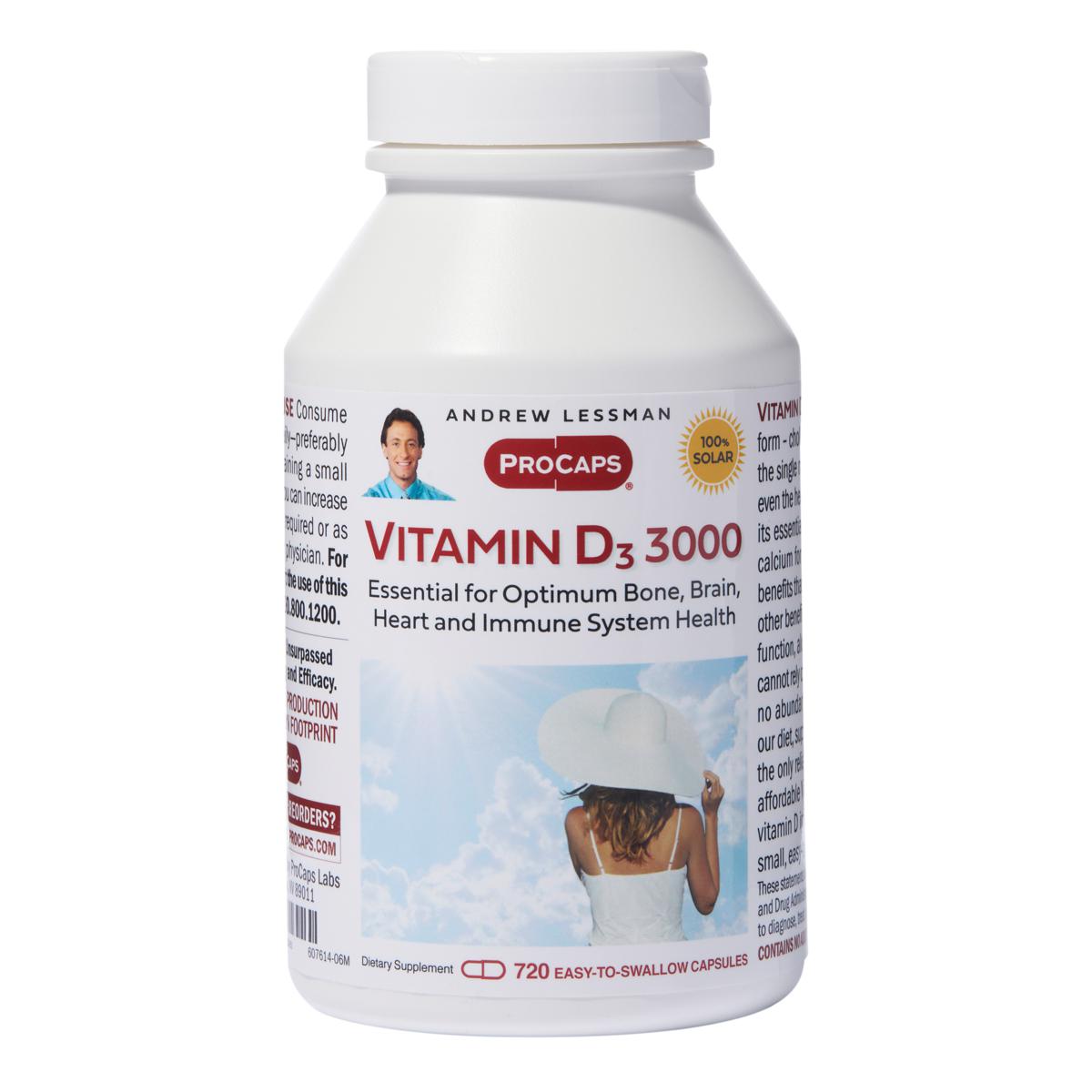 Vitamin D3-3000 - 720 Capsules