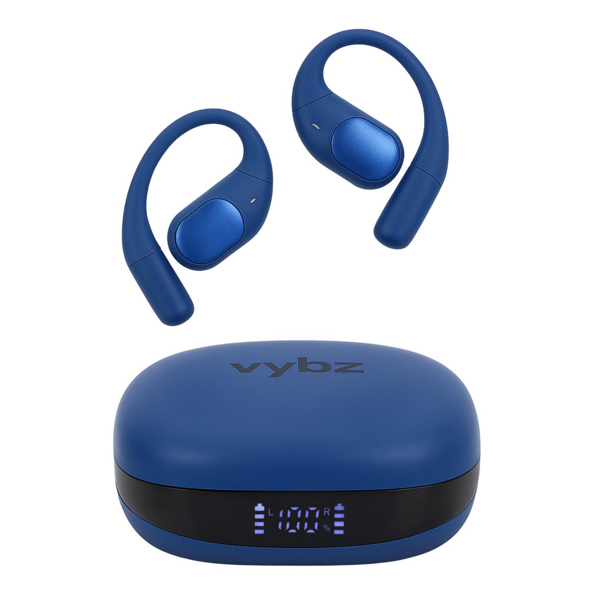 VYBZ Open-Ear Wireless Headphones with Charging Case