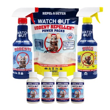 Watch Out 96oz Total Pest Control Combo with Rodent Power Packs