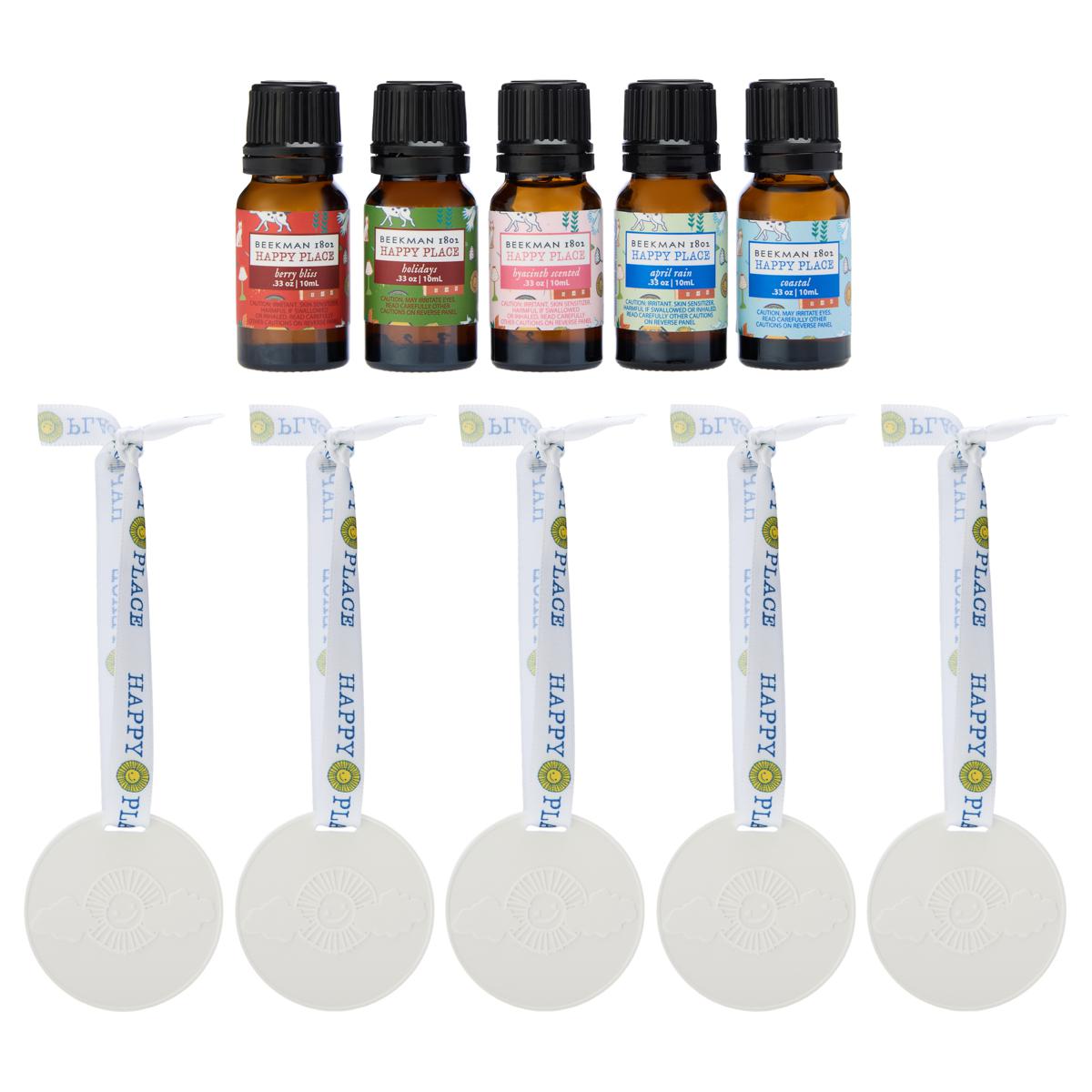 Happy Place 10-piece Fragrance Oil and Diffuser Disks Gift Set