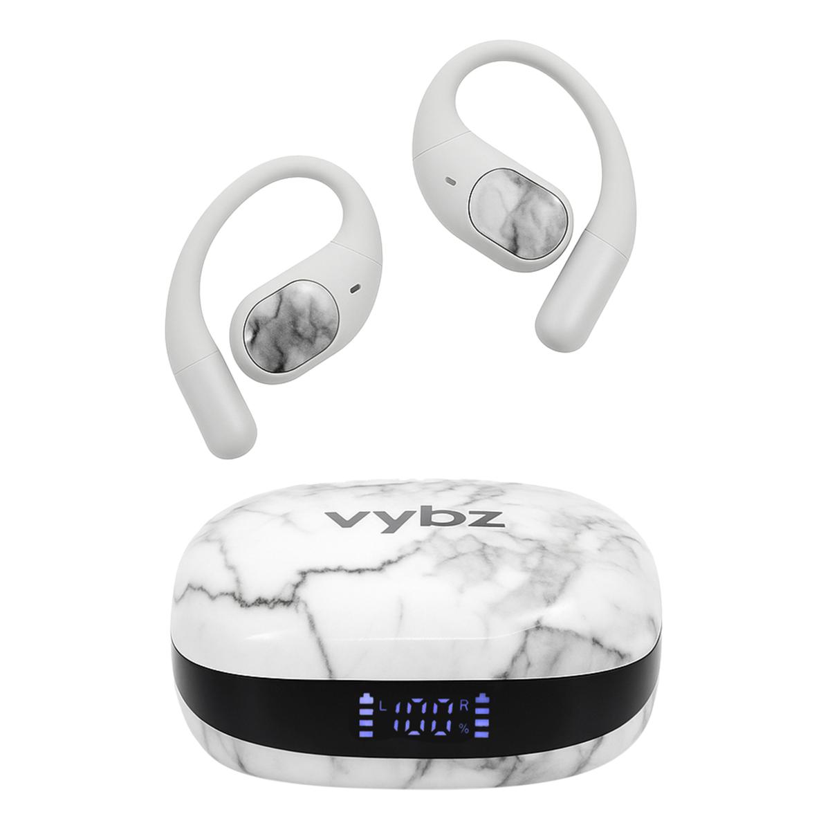 VYBZ Open-Ear Wireless Headphones with Charging Case